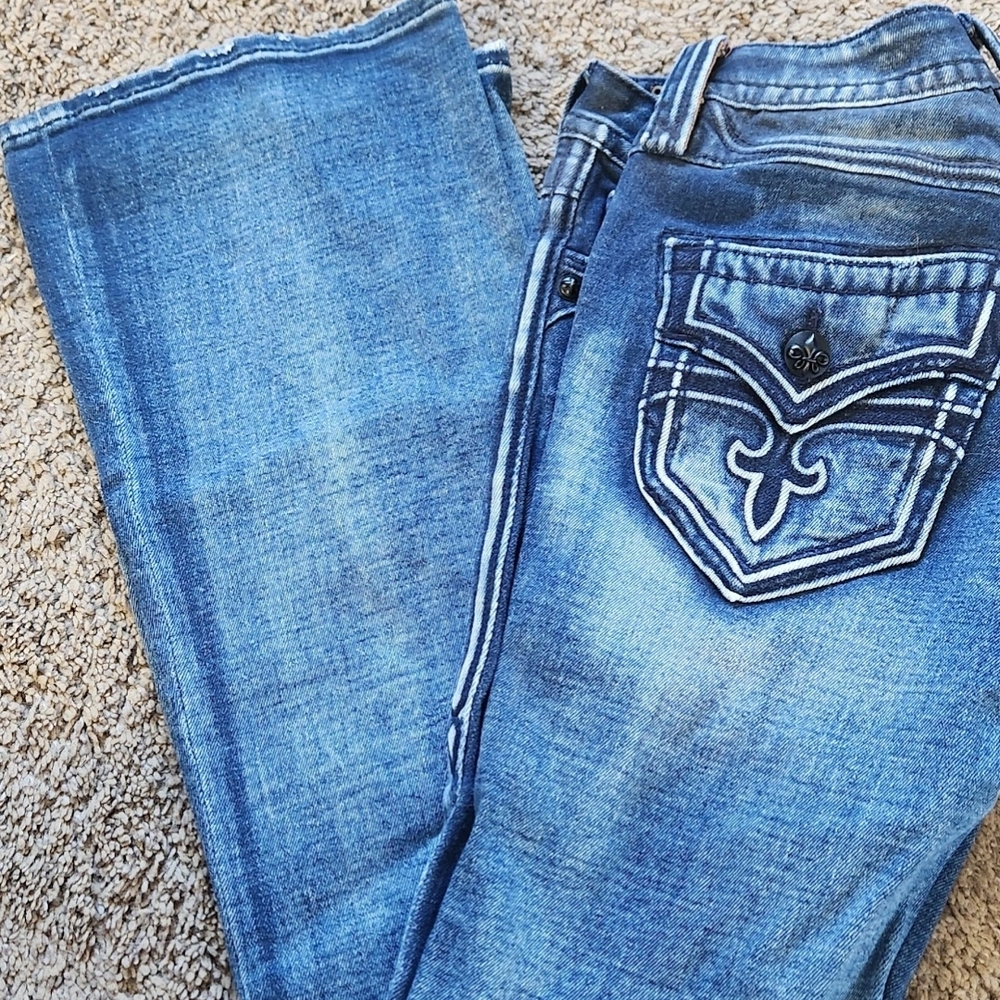 Rock Revival Light Blue Boot Cut Jeans